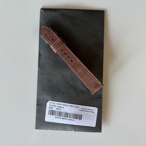 NWT Hodinkee 18 mm brown leather watch strap